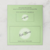 Manicurist Pedicurist Nail Salon Services Afsprakenkaart (Buitenkant ongevouwen)