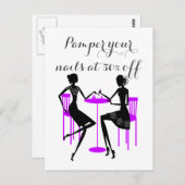 Manicurist Sale Briefkaart (Voorkant / Achterkant)