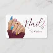 Manicurist Style Contemporary Nail Artist Visitekaartje (Voorkant)