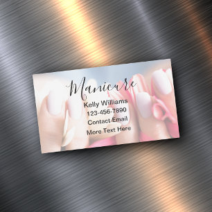 Manicurist Thema Manicure Magnetische Zakelijke Ka Magnetisch Visitekaartje