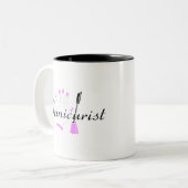 Manicurist Tweekleurige Koffiemok (Voorkant links)