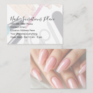 Manicuriste Schoonheid Nails Thema Afsprakenkaartje
