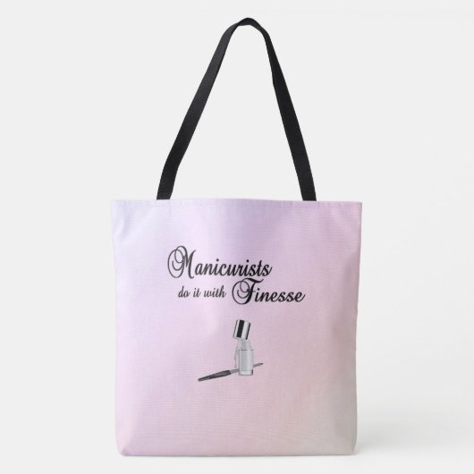Manicuristen doen het met Finesse Canvas tas (Voorkant)