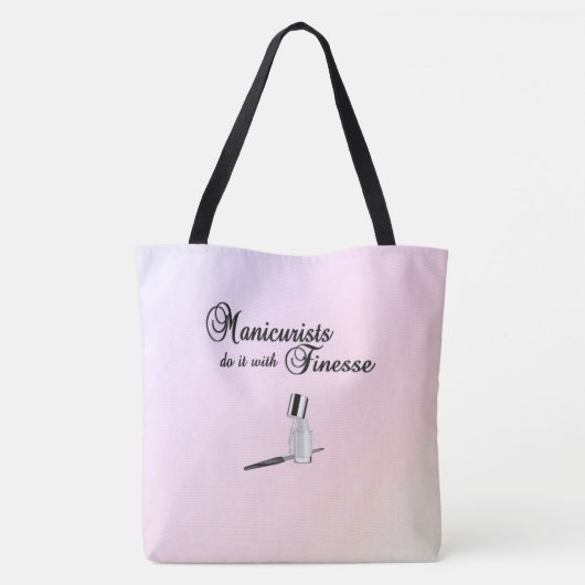 Manicuristen doen het met Finesse Canvas tas (Achterkant)