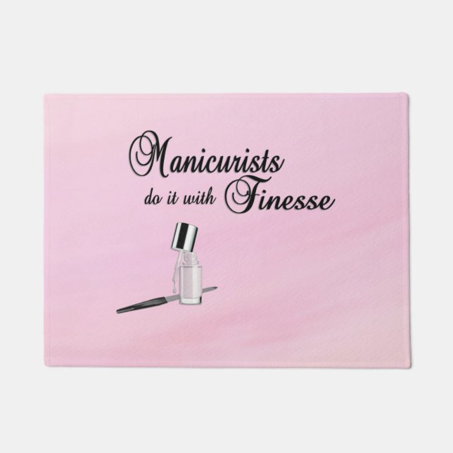 Manicuristen doen het met Finesse Deurmat (Voorkant)