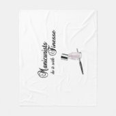 Manicuristen doen het met Finesse Fleece Deken (Voorkant)