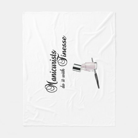 Manicuristen doen het met Finesse Fleece Deken (Voorkant)