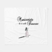 Manicuristen doen het met Finesse Fleece Deken (Voorkant (Horizontaal))