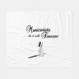 Manicuristen doen het met Finesse Fleece Deken