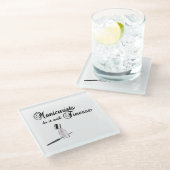 Manicuristen doen het met Finesse Glazen Onderzetter (Schuin)