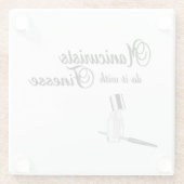 Manicuristen doen het met Finesse Glazen Onderzetter (Achterkant)