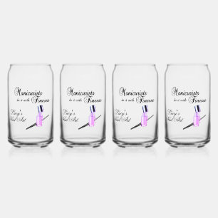 Manicuristen doen het met finesse Persoonlijke pro Blikvorm Glas
