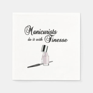 Manicuristen doen het met Finesse Servet