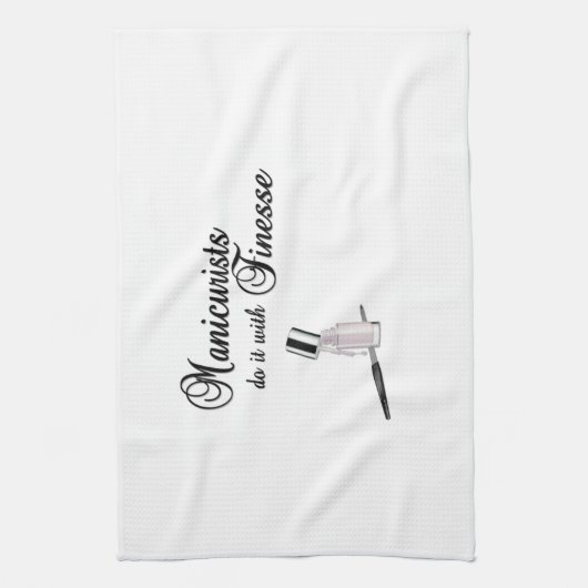 Manicuristen doen het met Finesse Theedoek (Verticaal)