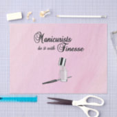 Manicuristen doen het met Finesse Tissuepapier (Craft)