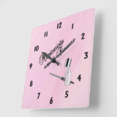 Manicuristen doen het met Finesse Vierkante Klok (Hoek)