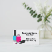 Manicuristische Visitekaartjes voor nageltechnici (Staand voorkant)