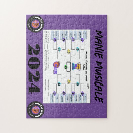Manie Musicale 2024 Bracket Legpuzzel (Verticaal)