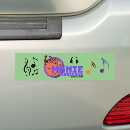 Manie Musicale bumper sticker (Op auto)