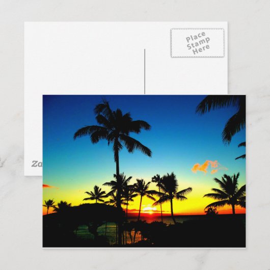 MANIER COOL MAUI SUNSET! BRIEFKAART (Voorkant / Achterkant)