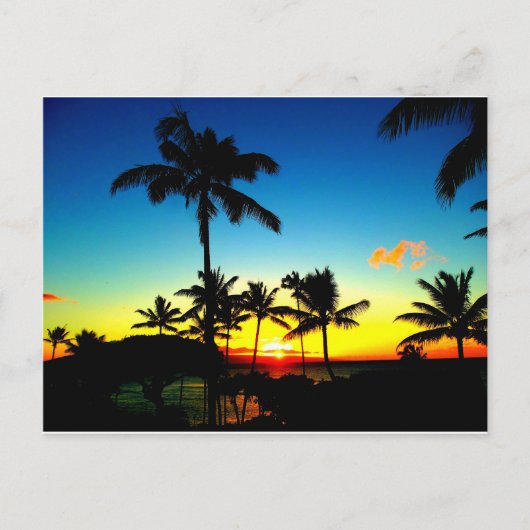 MANIER COOL MAUI SUNSET! BRIEFKAART (Voorkant)