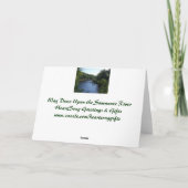 Manier neer op de Suwannee Rivier Notecard Kaart (Achterkant)