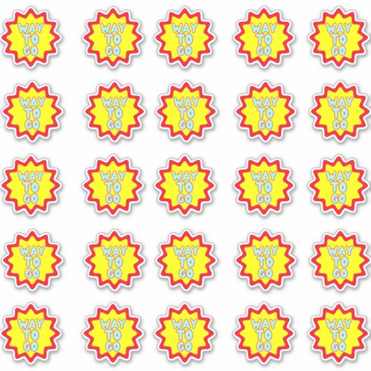 Manier om te gaan Kleurrijke Reward Teacher Sticke Sticker (Voorkant)