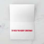 Manier van de sneeuw die ik zou vergeten om u feestdagen kaart (Binnen)