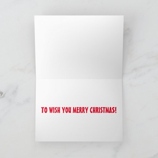 Manier van de sneeuw die ik zou vergeten om u feestdagen kaart (Binnen)