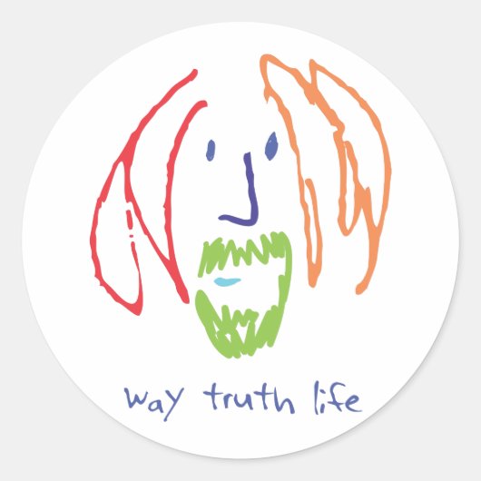 manier van leven ronde sticker (Voorkant)