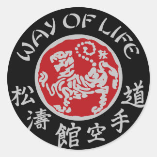 Manier van Leven Shotokan donkere Logo Sticker