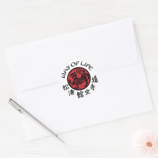 manier van leven Shotokan Sticker (Envelop)