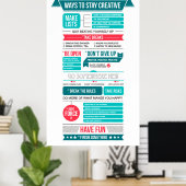 manieren om creatief te blijven poster (Thuiskantoor)