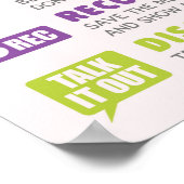 MANIEREN OM Cyberbullying School Anti Bully tegen  Poster (Hoek)