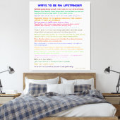 Manieren om een Upstander v II gewikkeld Canvas (Insitu (Slaapkamer))