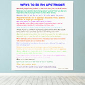 Manieren om een Upstander v II gewikkeld Canvas Afdruk (Insitu (Houten vloer))