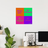 manieren om jezelf te zijn poster (Thuiskantoor)