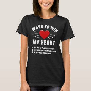 MANIEREN OM Mijn hart-Amerikaanse Robin Animal Mem T-shirt