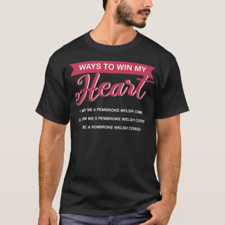 MANIEREN OM Mijn hart Corgi Hondenliefhebber Welsh T-shirt