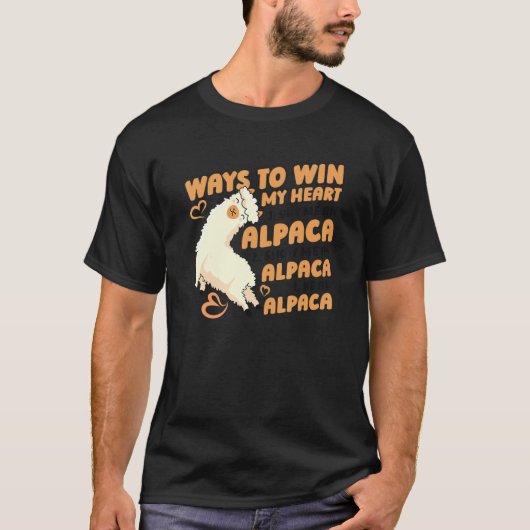 MANIEREN OM Mijn hart Lama Pako Alpaca Alpaca Bree T-shirt (Voorkant)