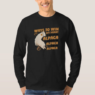 MANIEREN OM Mijn hart Lama Pako Alpaca Alpaca Bree T-shirt