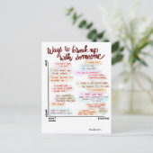 Manieren om te breken Briefkaart (Staand voorkant)