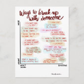 Manieren om te breken Briefkaart (Voorkant)