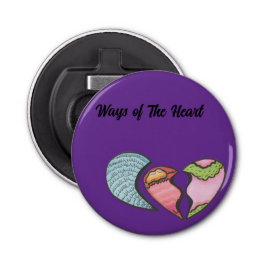 Manieren van het hart button flesopener