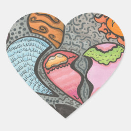Manieren van het hart hart sticker