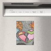 Manieren van het hart magneet (Insitu (Vaatwasser))