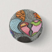 Manieren van het hart ronde button 3,2 cm (Voorkant)