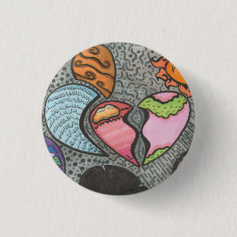 Manieren van het hart ronde button 3,2 cm