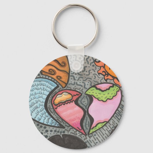 Manieren van het hart sleutelhanger (Voorkant)