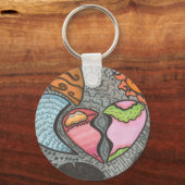 Manieren van het hart sleutelhanger (Voorkant)